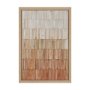 102713-FS - Terracotta Wall III by Flora Kouta Hand-Embellished Textured Framed Canvas Artwork