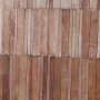 102713-FS - Terracotta Wall III by Flora Kouta Hand-Embellished Textured Framed Canvas Artwork