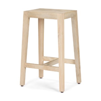 71131 - Colony Light Brown Solid Wood Counter Stool