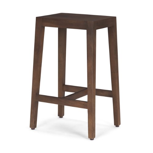 71132 - Colony Medium-Dark Brown Solid Wood Counter Stool