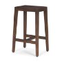 71132 - Colony Medium-Dark Brown Solid Wood Counter Stool