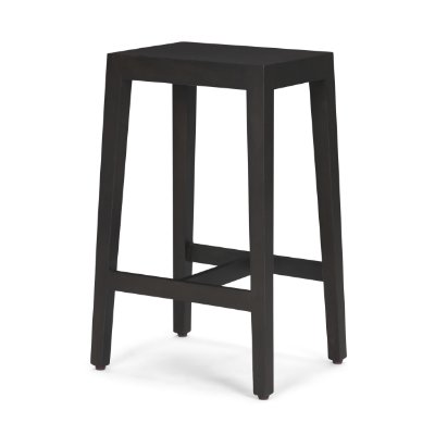 71133 - Colony Black-Brown Solid Wood Counter Stool