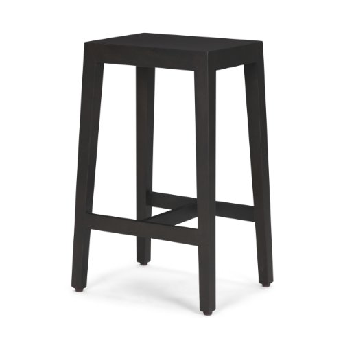 71133 - Colony Black-Brown Solid Wood Counter Stool