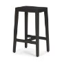 71133 - Colony Black-Brown Solid Wood Counter Stool