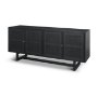 71146 - Grier 72" Black Wood W/ Black Cane Sideboard