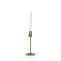 71156 - Chantria Small Solid Natural Brass Adjustable Taper Candle Holder