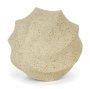 71167 - Imani Large Sculptural Textured Beige Metal Decorative Orb Object