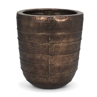71169 - Aivana Extra Large Antiqued Gold Metal Floor Vase