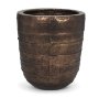 71169 - Aivana Extra Large Antiqued Gold Metal Floor Vase