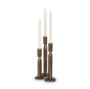 71173 - Declan Antiqued Brass Cast Metal Taper Candle Holder