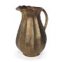71175 - Anya Antiqued Brass Scalloped Petal Cast Metal Jug
