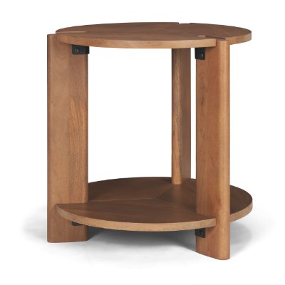 71182 - Hisako Mid Brown Open Round Accent Table