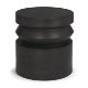 71185 - Rashama Dark Brown Wood Stacked Geometric Round Accent Table