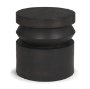 71185 - Rashama Dark Brown Wood Stacked Geometric Round Accent Table