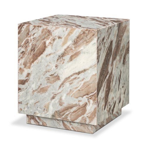 71191 - Matteo Solid Pink Marble Square Side Table