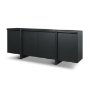 71207 - Rowan Black Oak Wood Closed 4 Door Sideboard