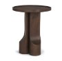 71212 - Cayson Dark Brown Sculptural Round Accent Table