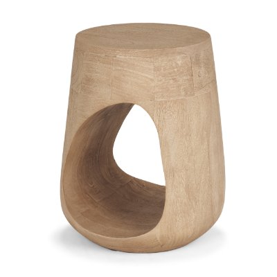 71223 - Cove Light Brown Sculptural Open Side Table
