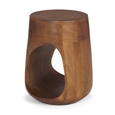 71224 - Cove Mid-Brown Sculptural Open Side Table