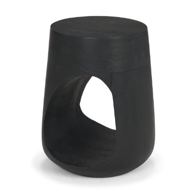 71225 - Cove Dark Brown Sculptural Open Side Table