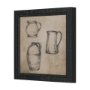 15841 - Vintage Tableware Sketch (Set of 2) by Mercana Studio Hand Embelished Textured Framed Canvas Matted