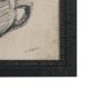 15841 - Vintage Tableware Sketch (Set of 2) by Mercana Studio Hand Embelished Textured Framed Canvas Matted
