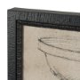 15841 - Vintage Tableware Sketch (Set of 2) by Mercana Studio Hand Embelished Textured Framed Canvas Matted