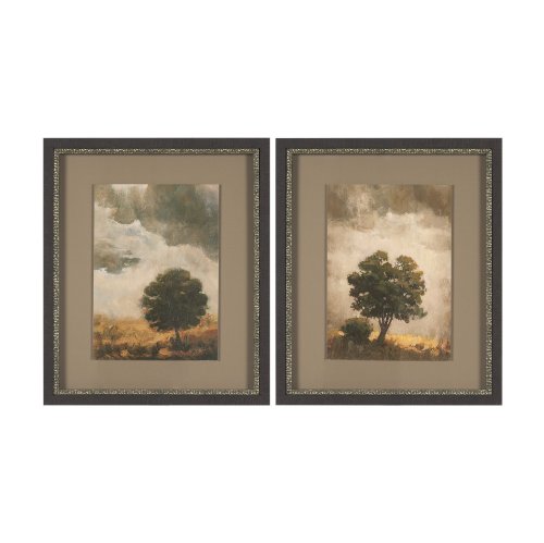 15877 - Memorable Sky (Set of 2) by Mercana Studio Hand Embelished Framed Artwork Matted under Glass