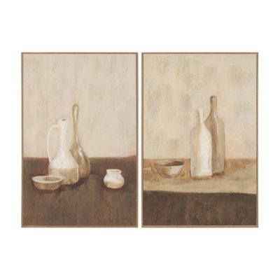 15880 - Bottled Perspective (Set of 2) by Mercana Studio Hand Embelished Framed Artwork Matted