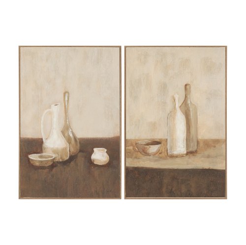 15880 - Bottled Perspective (Set of 2) by Mercana Studio Hand Embelished Framed Artwork Matted