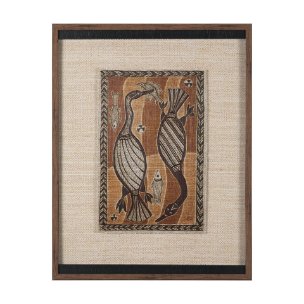 Mythical Jungle I by Mercana Studio Hand Embelished Textured Framed Artwork Matted under Glass