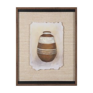 Peruvian Beginnings I by Mercana Studio Hand Embelished Textured Framed Artwork Matted under Glass