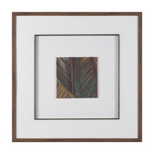Patterned Silence III by Mercana Studio Hand Embelished Framed Artwork Matted under Glass