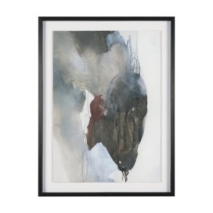 Ediface I by Ira Havuka Hand Embelished Textured Framed Artwork Matted under Glass