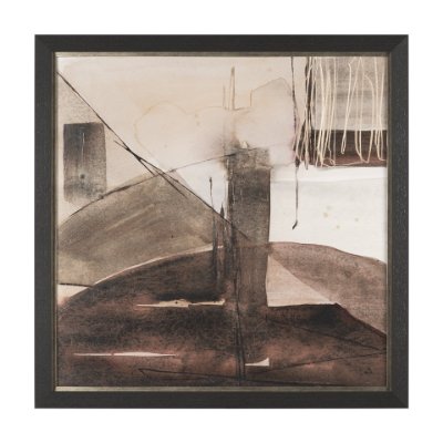 15909 - Quiet Constructs I by Mercana Studio Hand Embelished Textured Framed Artwork Matted
