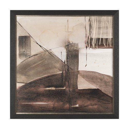 15909 - Quiet Constructs I by Mercana Studio Hand Embelished Textured Framed Artwork Matted