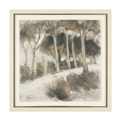 15912 - Deer Trail II by Mercana Studio Hand Embelished Textured Framed Artwork Matted under Glass
