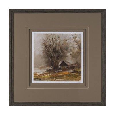 15914 - Autumn in the Village II by Mercana Studio Textured Framed Artwork Matted under Glass