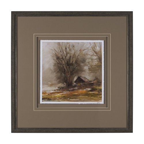 15914 - Autumn in the Village II by Mercana Studio Textured Framed Artwork Matted under Glass