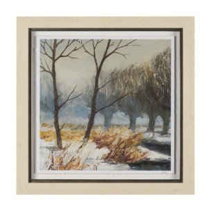 Winter Day I by Mercana Studio Hand Embelished Framed Artwork Matted under Glass