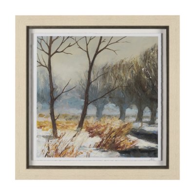 15915 - Winter Day I by Mercana Studio Hand Embelished Framed Artwork Matted under Glass