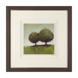Hidden Grove II by Mercana Studio Hand Embelished Textured Framed Artwork Matted under Glass