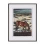 15926 - Equine Echoes I by Mercana Studio Hand Embelished Textured Framed Artwork Matted under Glass
