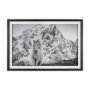 15930 - Majestic Mane - Snowscape by Matt Roseveare Framed Art Print Matted under Glass