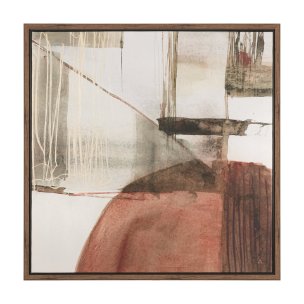 Echoes in Balance I by Mercana Studio Hand-Embellished Textured Framed Canvas Artwork