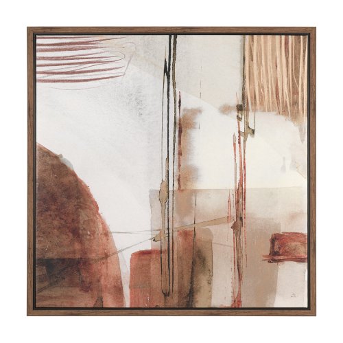 102696-FL - Echoes in Balance II by Mercana Studio Hand-Embellished Textured Framed Canvas Artwork
