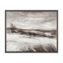 102703-FL - Quiet Horizons I by Mercana Studio Hand-Embellished Textured Framed Canvas Artwork
