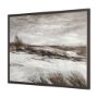 102703-FL - Quiet Horizons I by Mercana Studio Hand-Embellished Textured Framed Canvas Artwork
