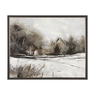 Quiet Horizons II by Mercana Studio Hand-Embellished Textured Framed Canvas Artwork