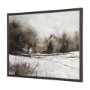 102704-FL - Quiet Horizons II by Mercana Studio Hand-Embellished Textured Framed Canvas Artwork